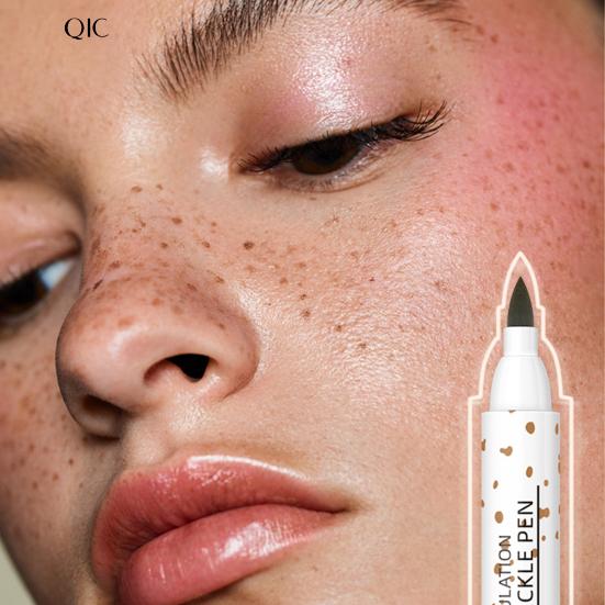 QIC 3g Smudge Proof Freckle Pen Waterproof Portable Brown Soft Sunkiss Dot Spot Pen for Unisex