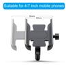 Aluminum Motorbike Cell Phones Clamp Adjustable View Angles Phone Brackets Quick Installation Heavy Duty Bike Phone Rack