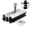 14X Aluminum Alloy Solar Panel Thin Film Middle Clamp for Fixing and For Connecting Solar Panels On Mounting Tracks