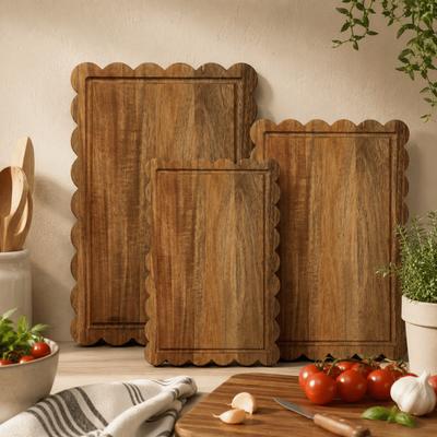 Anti-Bacterial Wood Cutting Board Non-sticky Steak Plate Non-Slip Cutting Mat  Cooking Preparation