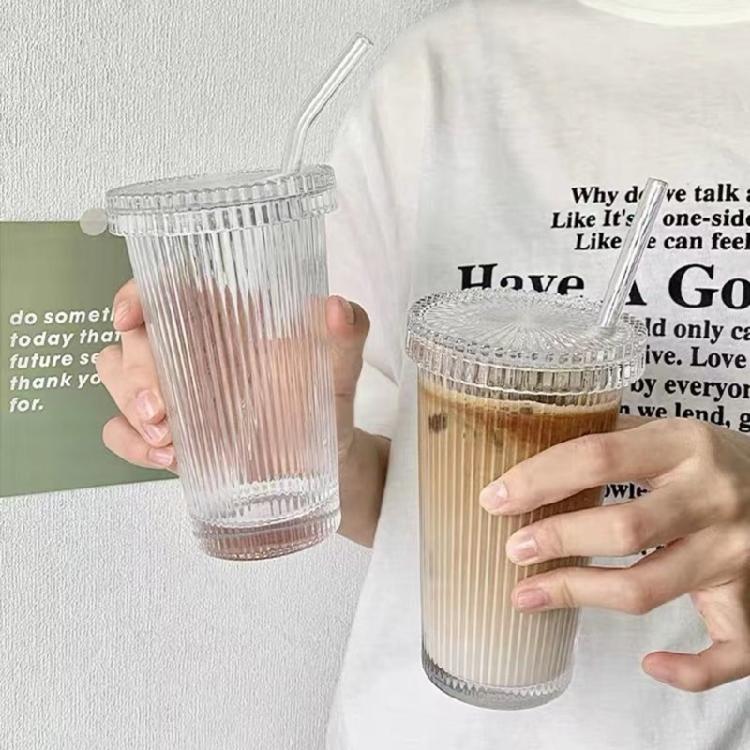 375ml Coffee Mugs Wine Glasses Striped Whiskey Glass Water Cups Drinking Cup