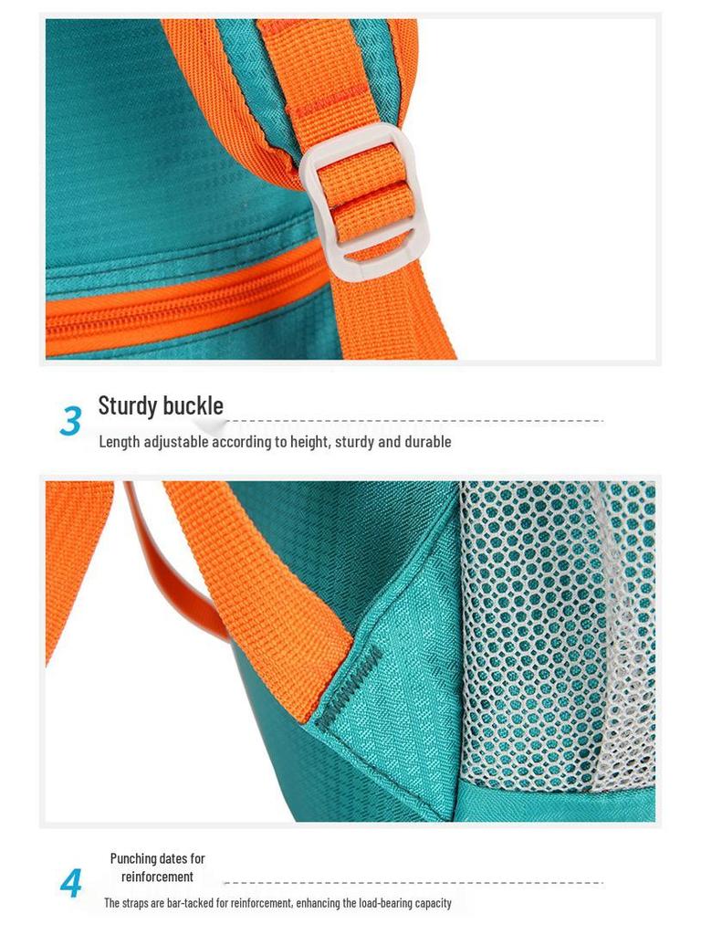 Unisex Outdoor Cycling and Travel Backpack: Wear-Resistant, Foldable, Water-Repellent Nylon Bag