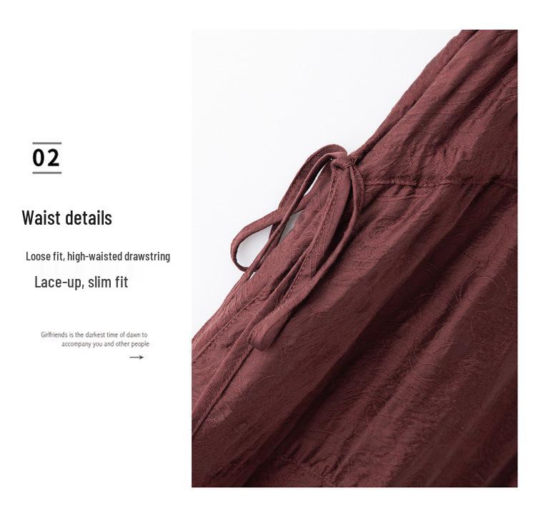 2025 Summer Loose Women's Round Neck Short Sleeve Slimming Long Dress