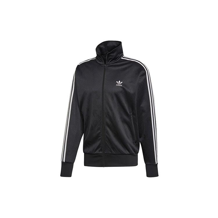 adidas originals Stand Collar Athleisure Casual Sports Stripe Jacket Black Men s ED7051 M