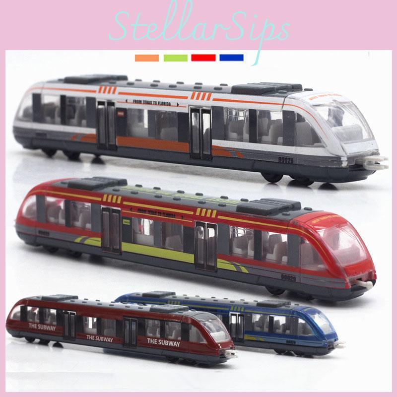 Premium Alloy High-speed Subway Train Model Slide Toy For Kids In Random Colors