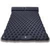 Double Foot-Pumped Inflatable Cushion Camping Sleeping & Nap Mat Widened Outdoor Moisture-Proof Nylon Lightweight