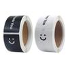 120Pcs Rectangular Smiling Face Thank You Label Adhesive PVC Wrapping Label Sticker for Birthday Wedding Gift Packaging