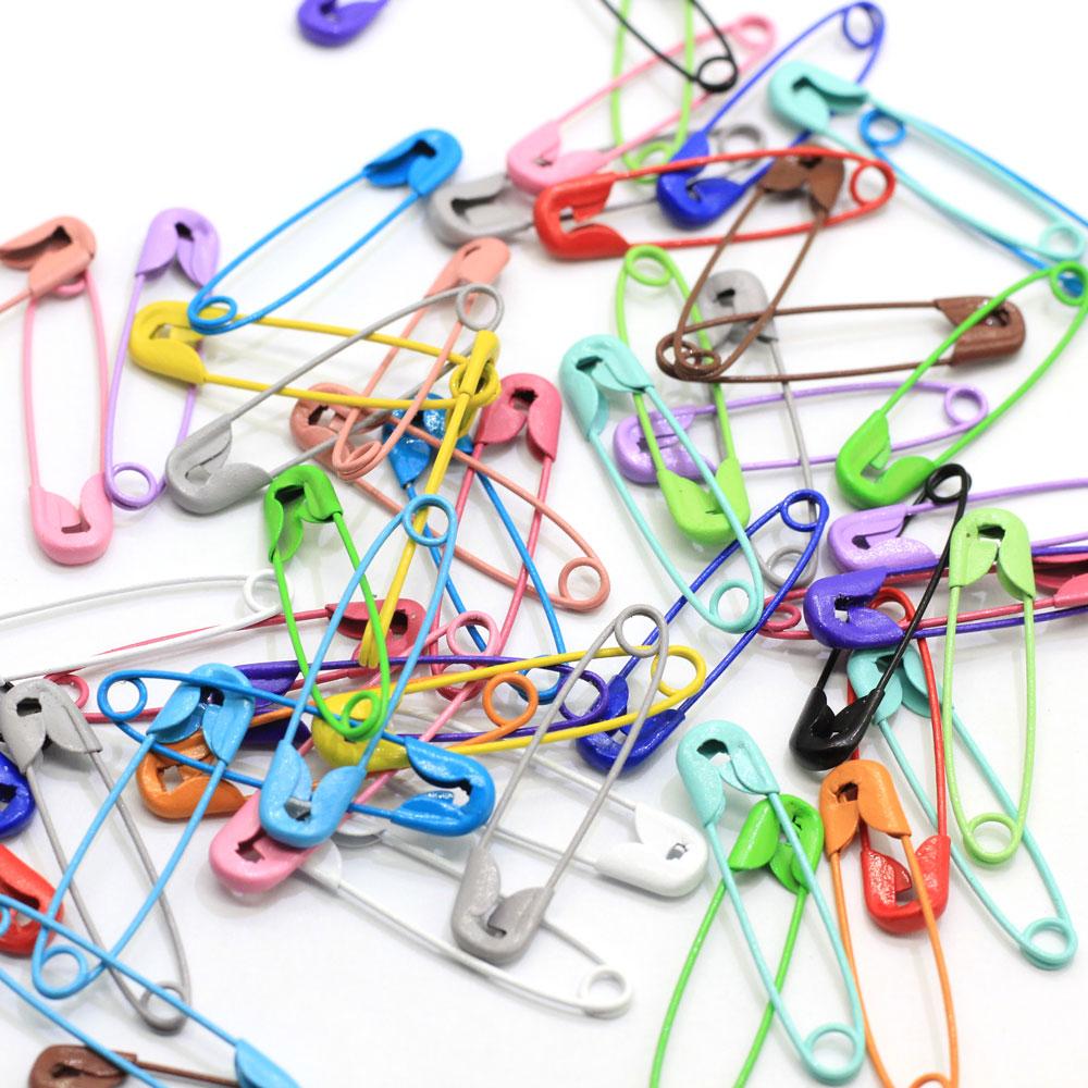 Colorful Safety Pins DIY Sewing Tools Accessory Plated Color Needles Large Safety Pin Small Brooch Apparel Accessories