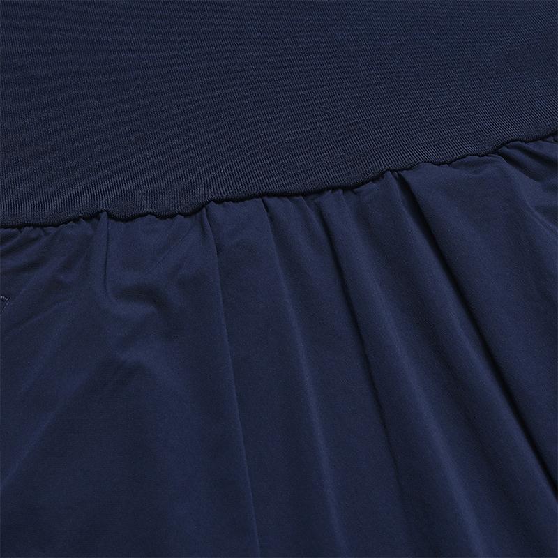 FILA Heritage Fashion Classic Retro Simple Casual Elegant Relaxed Versatile Comfortable Fitted Woven Midi Short Sleeve Dress Women dress F11W628313FDB