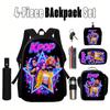 1/2/3/4/5PCS K-POP Girl Group Pattern Backpack Set The Perfect Gift for Fans