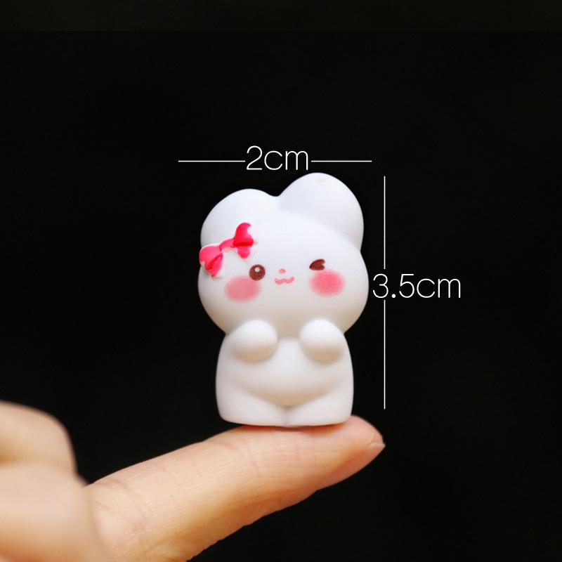 Adorable White Rabbit Figurine Blind Box - Cute Gift & Micro Landscape Decor