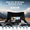 5 Inch Touch Screen Motorcycle CarPlay Screen Support Dual Camera Record with Wireless CarPlay and Android Auto IP67 Waterpr