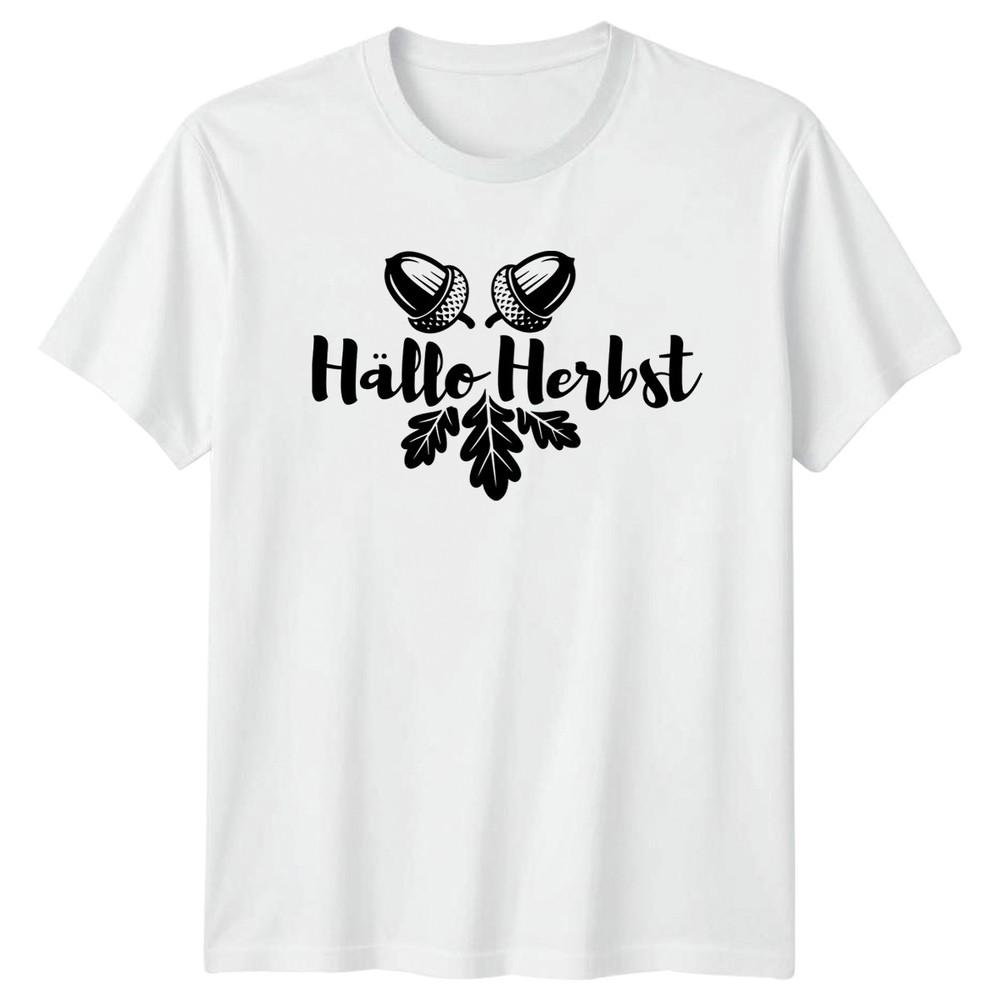 Hallo Herbst TShirt GerUnisex Nature Autumn Autumn Gift For Him And Her S