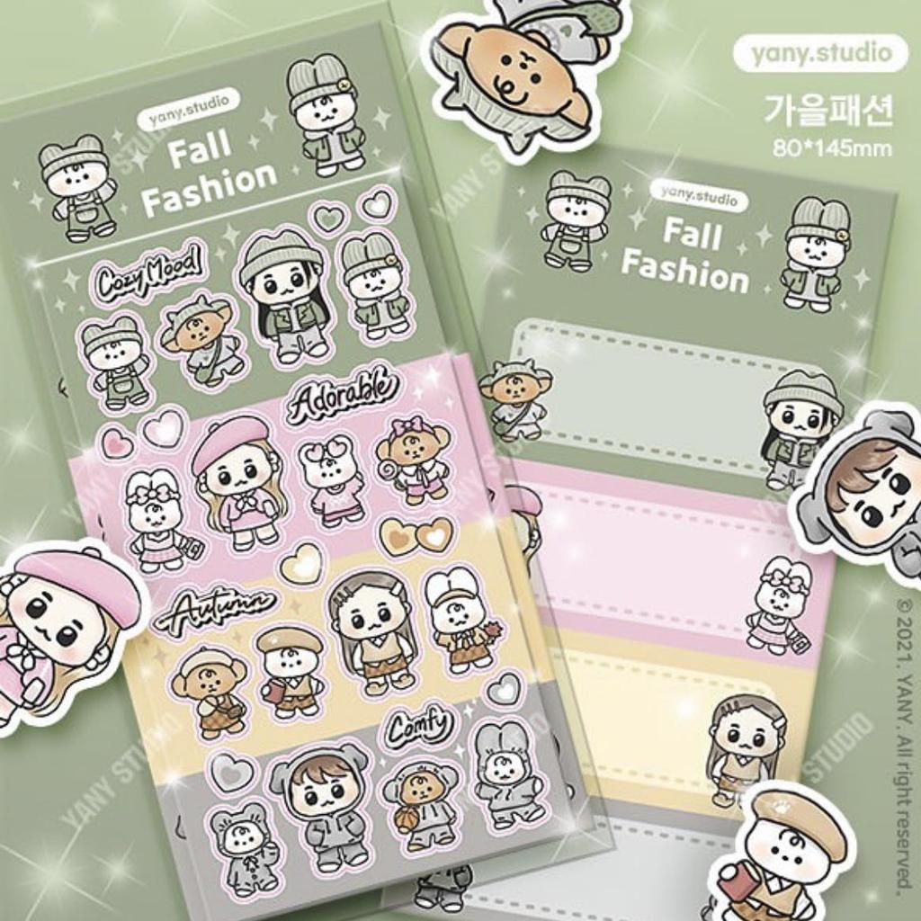 Korean Cute Cartoon Rabbit & Bear Stickers - Korean Style Guka Diary DIY Decorative Decals