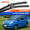 For Fiat Panda MK3 2013- 2014 2015 2016 2017 2018  Wiper Front Wiper Blades Windshield Windscreen Window Brush 24"+15"