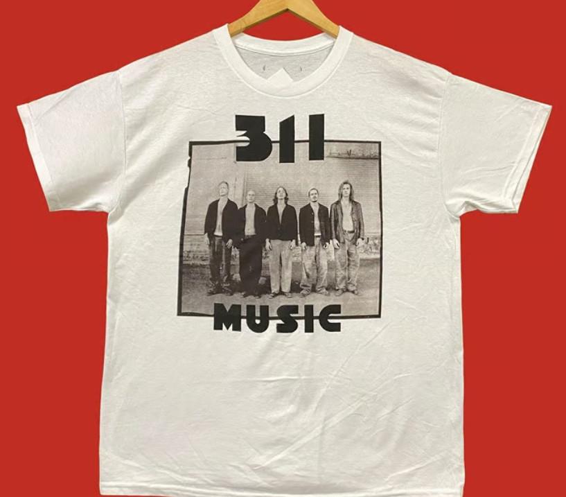 311 Band Music For Lovers White T-Shirt Cotton Full Size Unisex T-Shirt M