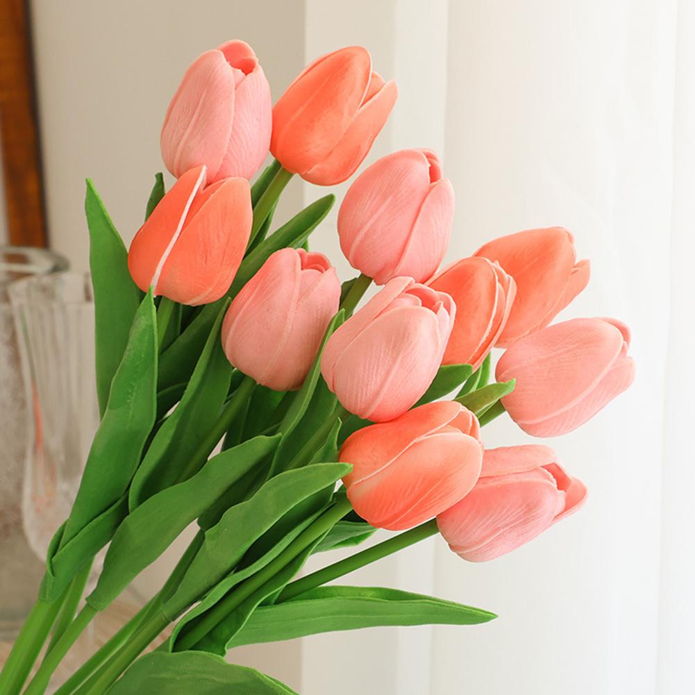 Paquete de 10 tulipanes artificiales