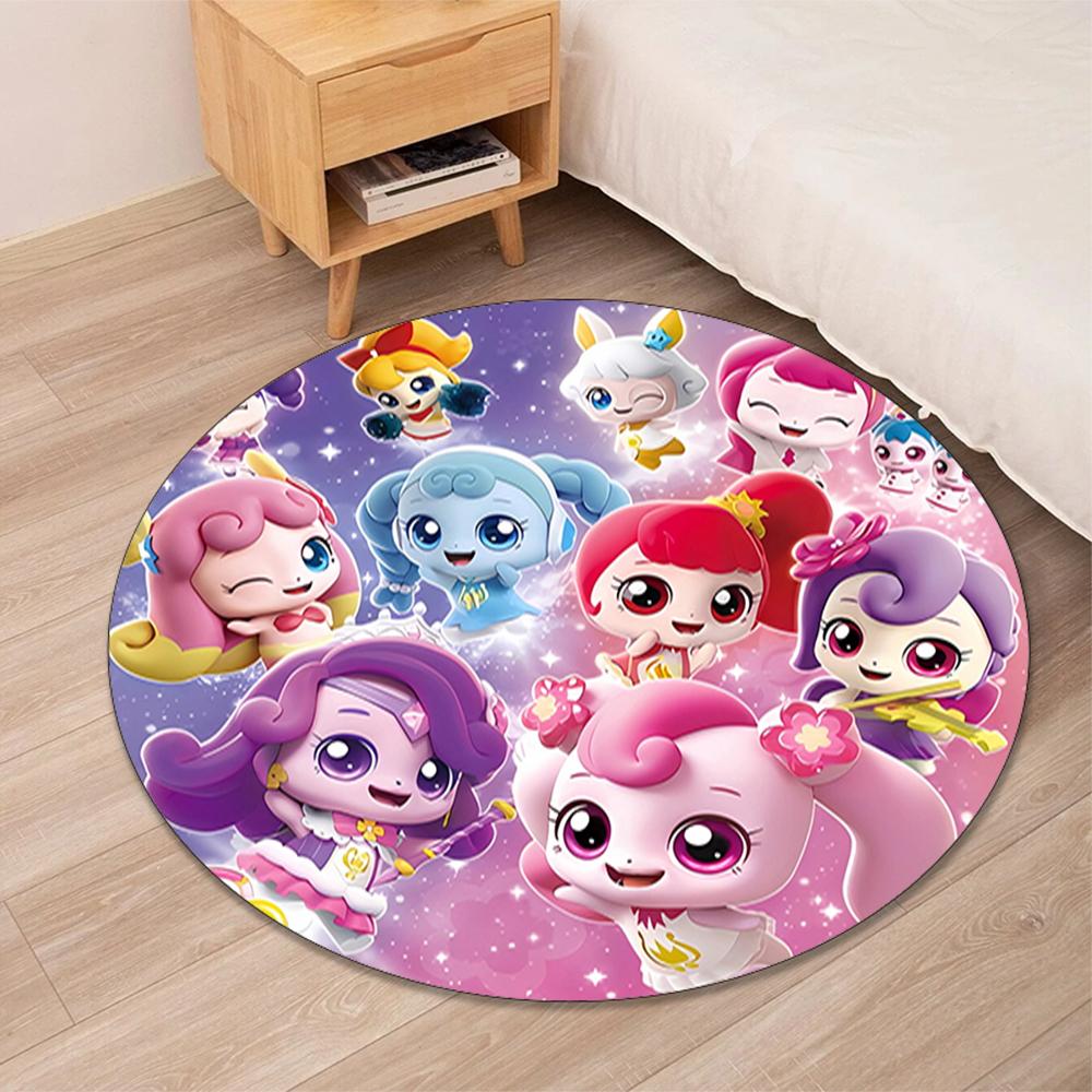 Twinkle Catch Teenieping Printed Round Rug Carpet Chair Rug Area Rug Entryway Doormats,for Office Chair Living Room Bedroom Kitchen Room.