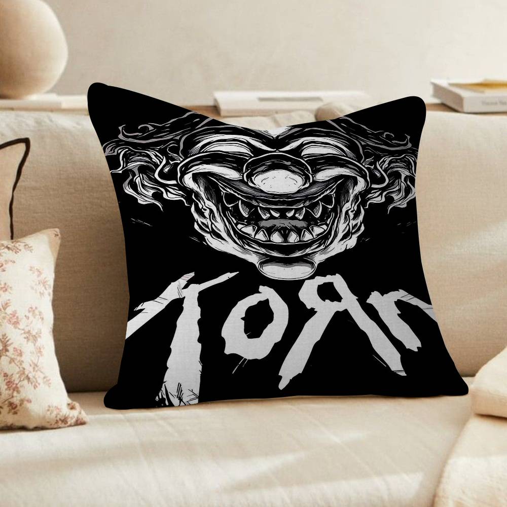 Korn Rock Band Music Album Maple Design Cushion Cover Happy Autumn Harvest decor Holiday Decorati Pillow Cover