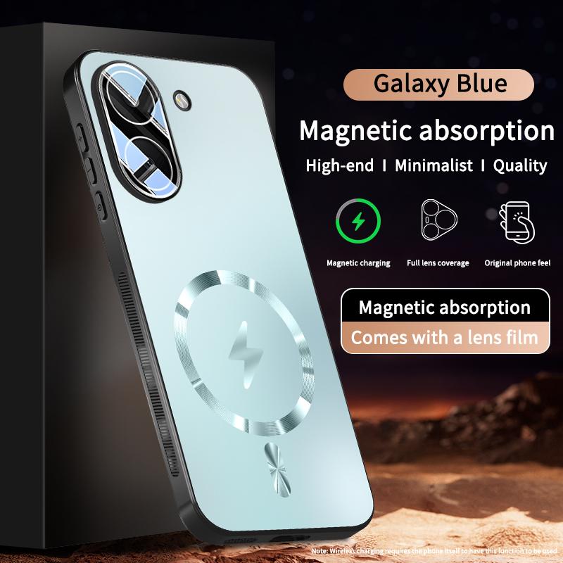 Luxury Hard AG Matte Magnetic Wireless Charging Case for POCO X8 Pro Max X8 Pro Redmi Turbo 5 5 Max Lens Protective Back Cover