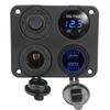 4 In 1 Car Charger Dual USB Charger for Boat Marine RV Truck Camper Vehicles 4.2A Voltmeter 12V ON-OFF Switch Interior Parts