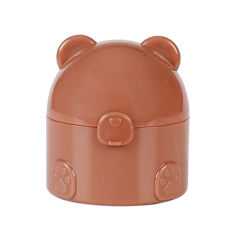 Für Kinder Puderpuder Nachfüllbox Bärenform Babypuder Leere Box Multifunktionaler Aufbewahrungsbehälter