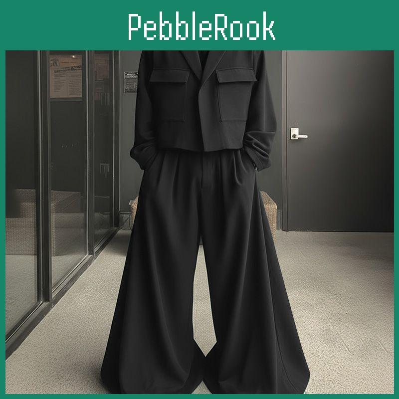Sleeve Incerun Outfits Long Men Cropped Blazer And Long Wide Legs Pants Casual 2pcs Sets