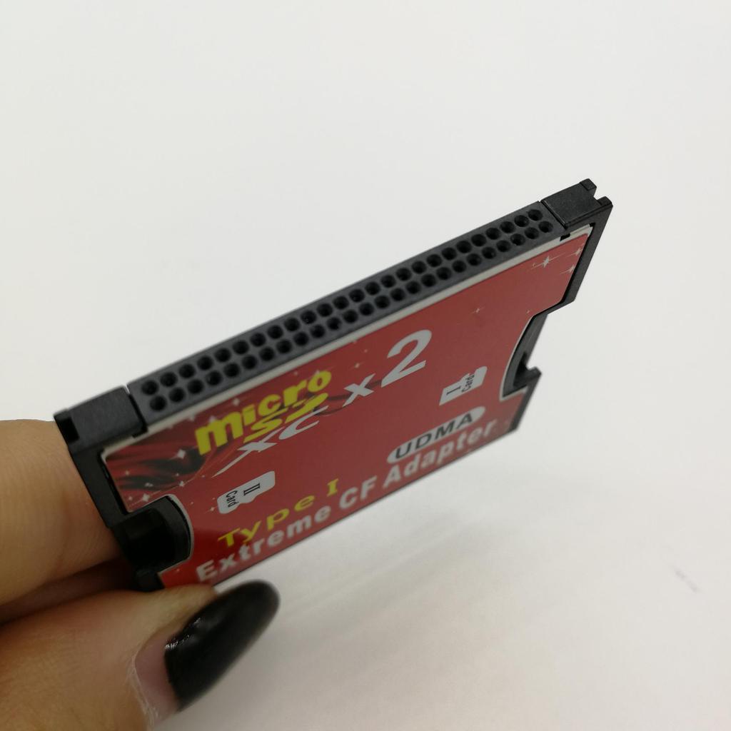 Dualer MicroSD/TF zu CF Typ I Kamera-Speicherkartenadapter