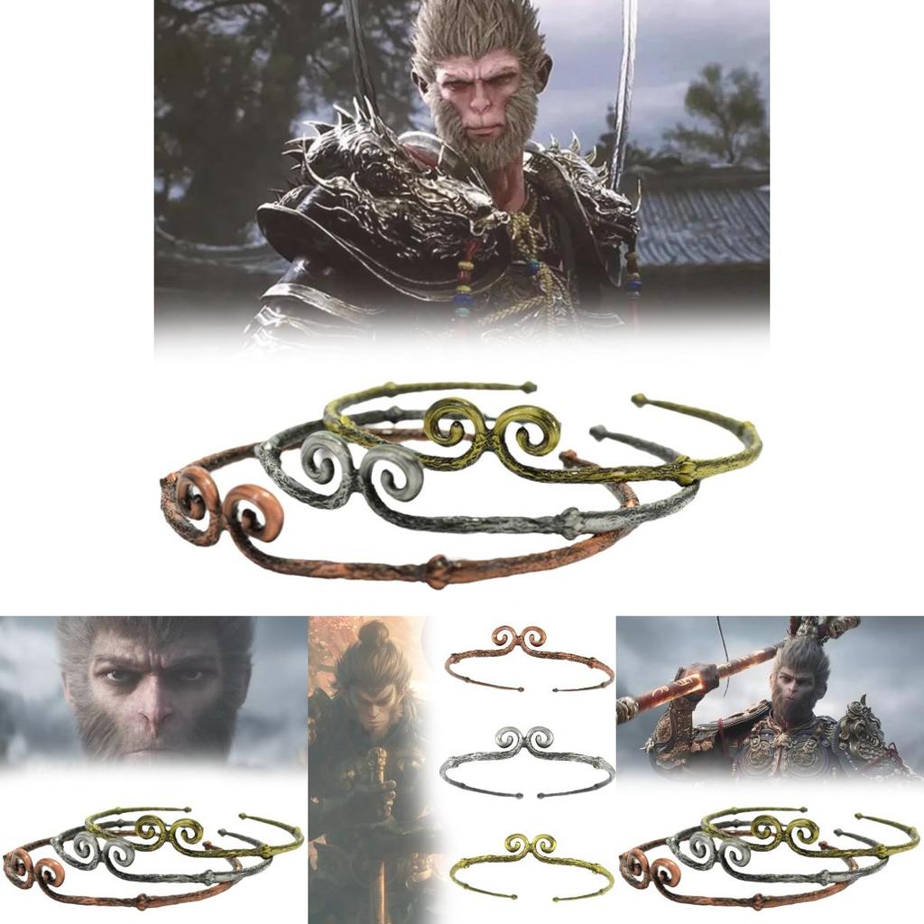 Exquisite Alloy Gold Wukong Staff Decorative Prop Perfect For Home And Office Decor