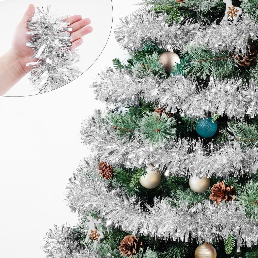 Christmas Garland Christmas Wool Strips Wreath Christmas Tree Party Decoration