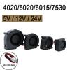 2Pin 4cm 5cm 6cm 7cm DC 5V 12V 24V 4020 5015 5020 6015 7530 Blower Turbo Cooling Fan Brushless for 3D Printer Cooler h