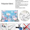 2D Pink Blue Flower Backdrop Spring Floral Banner for Photoshoot