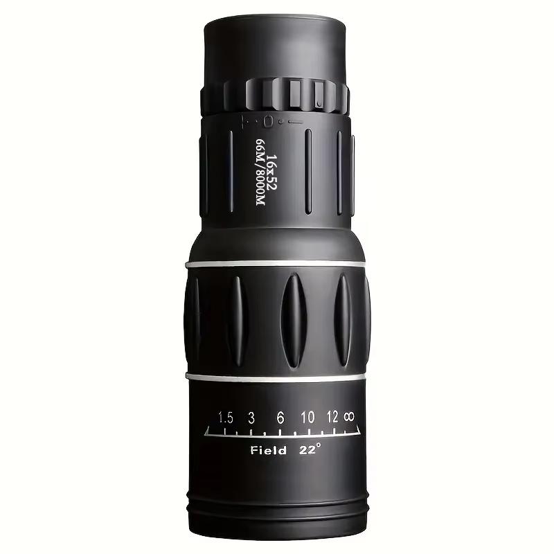 Powerful 16x52 Monocular Telescope Zoom  Long Range Night Spyglass for Outdoor Camping Bird Watching High Clarity Hunting