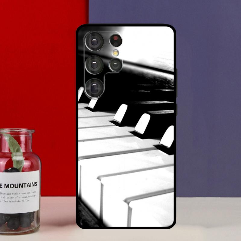 Piano Keys Keyboard design Funda Case For Samsung Galaxy S25 Ultra S9 S10 S20 S21 FE S22 S23 Plus S24 Ultra Phone Cover