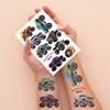10 Sheets Monster Truck Tattoo Sticker Cartoon Waterproof Sweat Fun Face Arm Temporary Tattoo Sticker Set