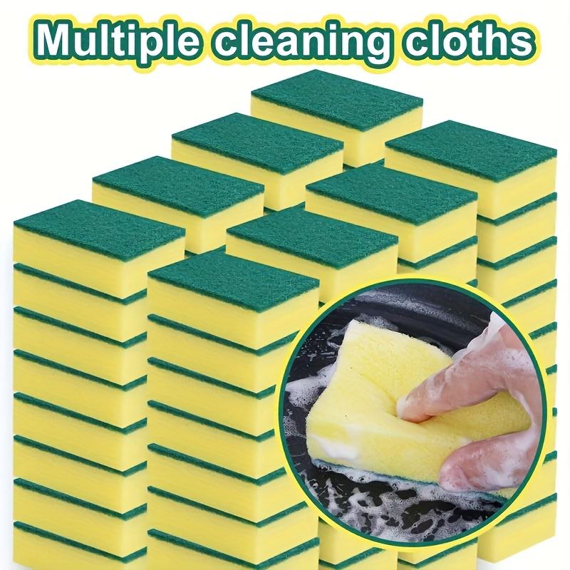 18/36pcs Kitchen Sponges, Multi-Functional, Super Absorbent, Rust & Oil Stain Remover, Double-Layer Grip Design for Tableware, C