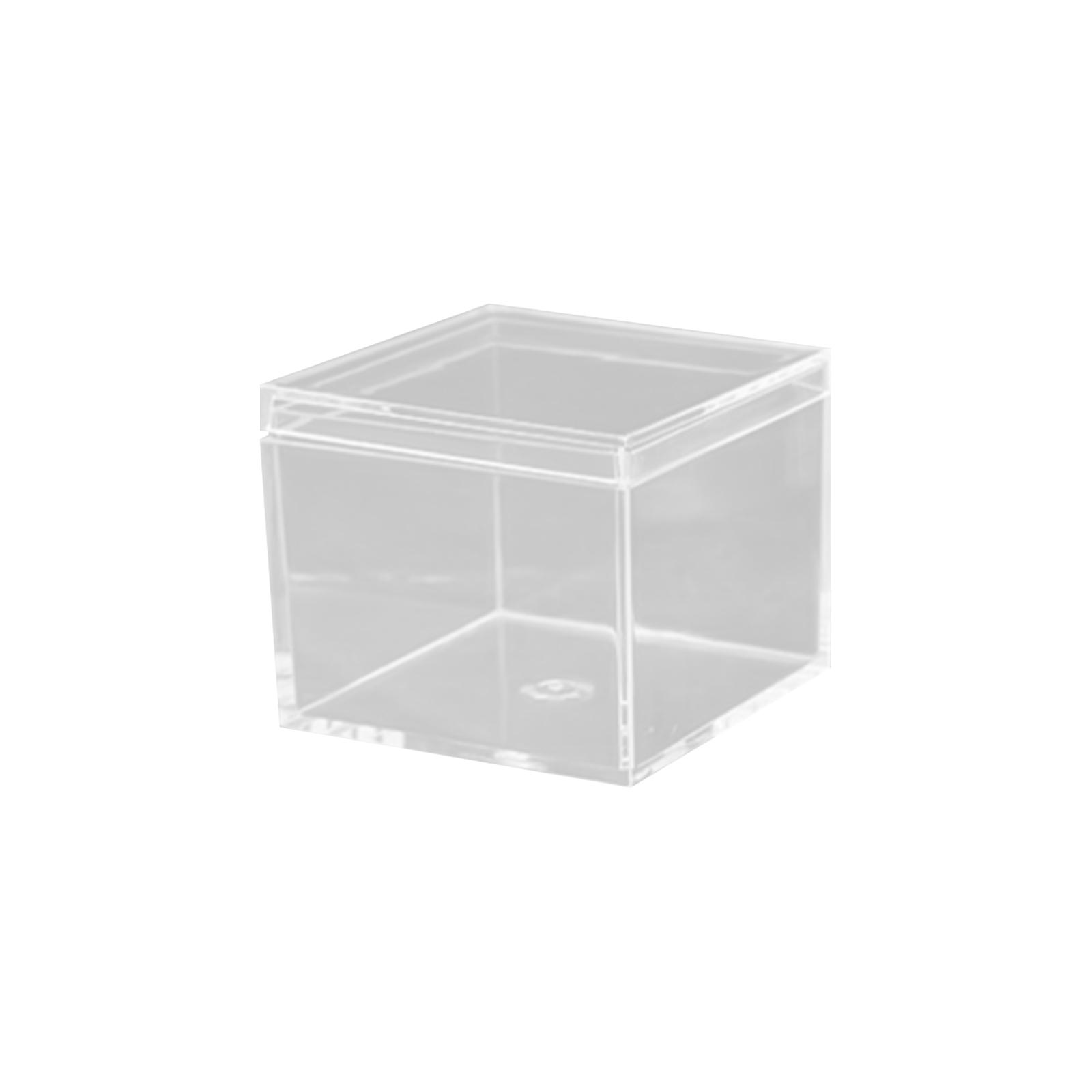 Transparent Box Plastic Acrylic Square Box Earth Cover Candy Box Handmade Display Packaging Box One Size 516₽