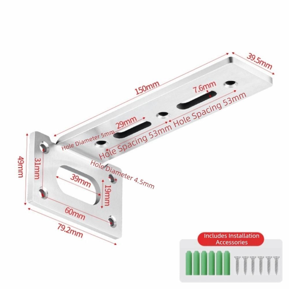 Stainless Steel L Shelf Bracket 90 Degree Angle Heavy Duty Corner Brackets Laminated Support Shelf Brackets Shelf Support