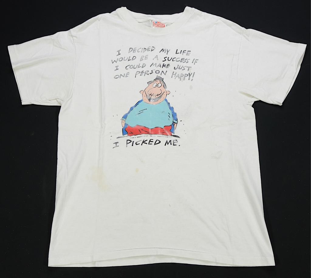 Vintage My Life Would Be A Success If I Make Myself Happy T Shirt 80s 90s L
