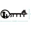 1pc Metal Wall Mounted Storage Rack Dog Cat House Design Key Holder, Wall Hanging Storage Key Holder Towel Rack,Coat Rack