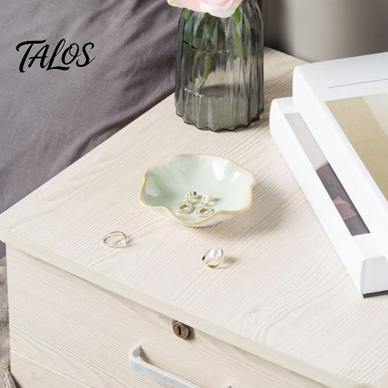 Porte-dés Plateau de Mahjong, Plat en Céramique, avec Concave Peu Profond Empêche le Plateau Décoratif de Rouler Support Design, pour Pièces de Monnaie Bijoux Accessoires