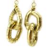 Les Trésors De Lily [K6498] - Antiqued Gold 'Massaï' Designer Earrings