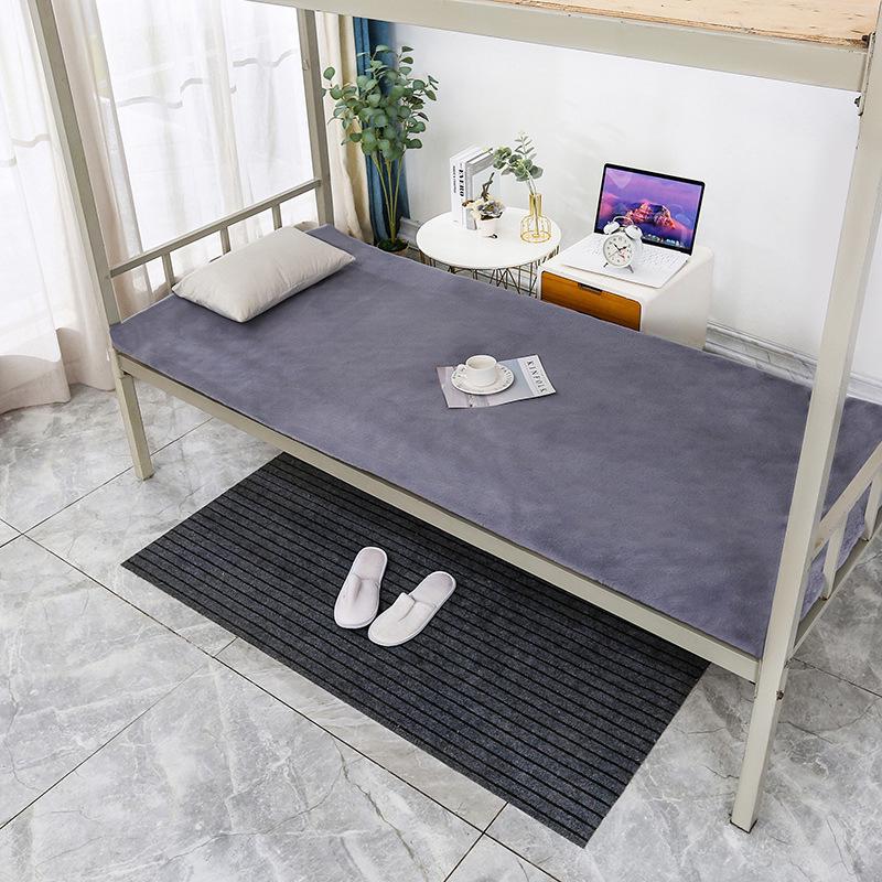 Autumn Winter Student Dorm Mattress Pad Tatami Velvet Blanket for Waist Protection