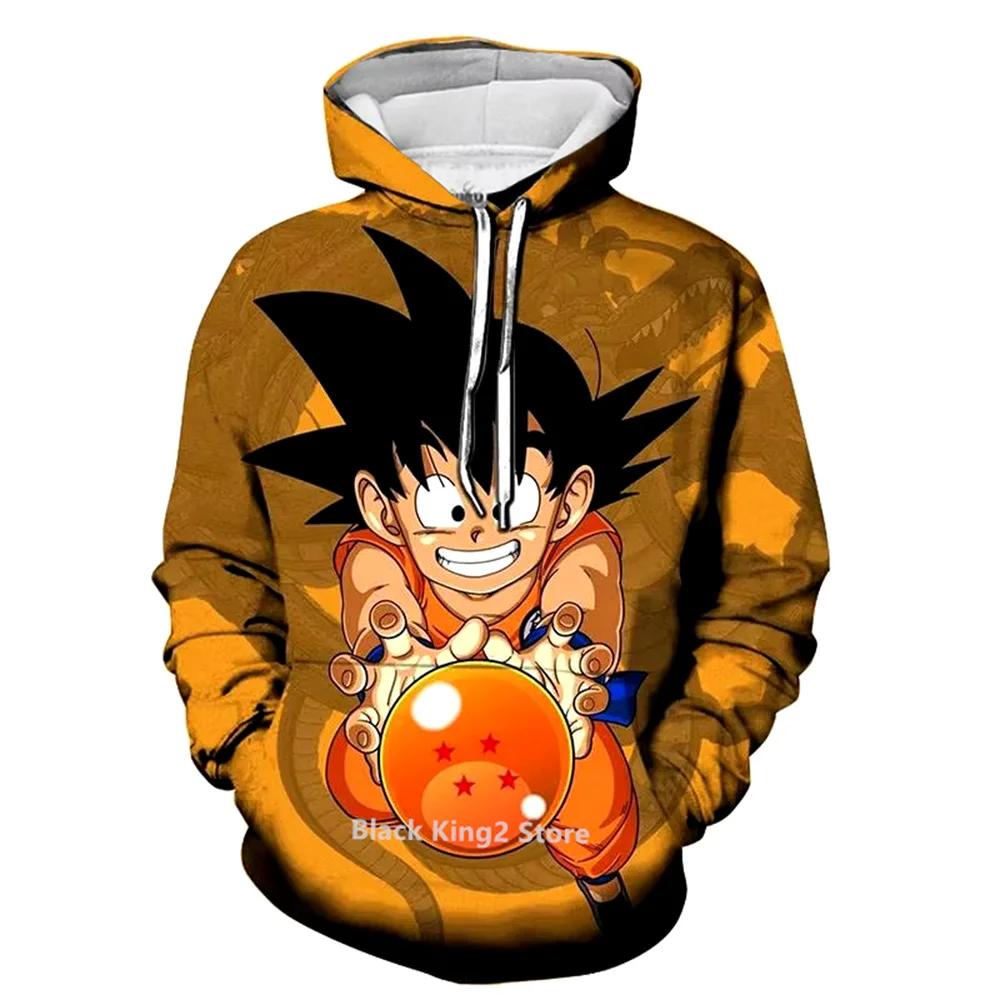 

Аниме Худи Dragon Ball Z Сын Гоку с принтом Осенние Повседневные Толстовки Модный Пуловер с капюшоном Унисекс Топы Хип-Хоп Уличная одежда 6XL