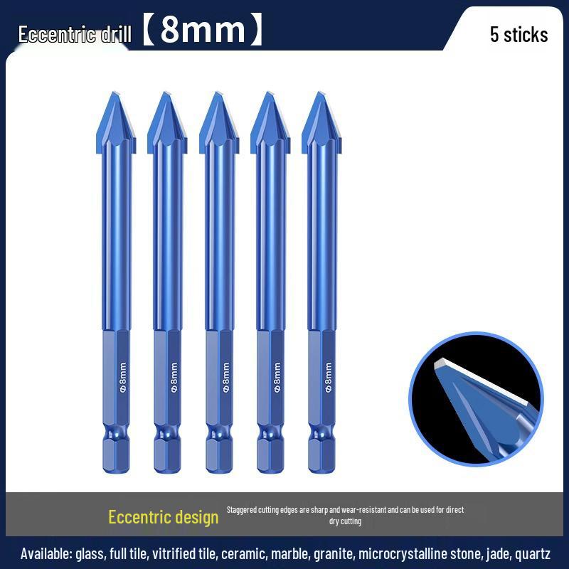 Blue Victory Super Hard Angled Tile and Concrete Drill Bit Set