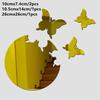 Pretty Butterfly Wall Decoration 4pcs 3D Bathroom Home Ornament Creative Diy Mirror Aesthetic Room Paster Household Accessories