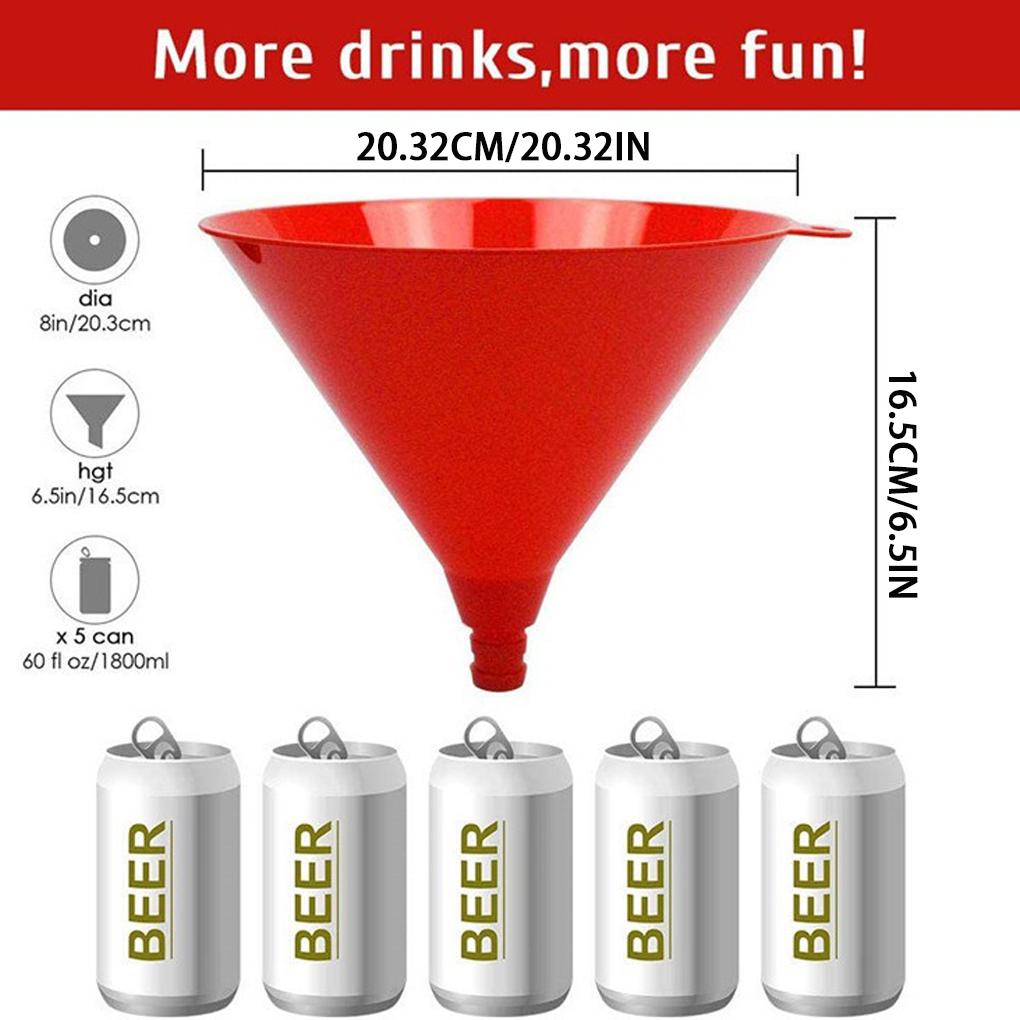 Funnel For Beer Bonging At College Parties And Spring Break For Beer Drinking Games