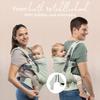 Boba X Ergonomic Baby Carrier Adjustable Infant Carrier for Newborns to Front and Backpack with Adjustable Padded Straps - Toddlers, Style,