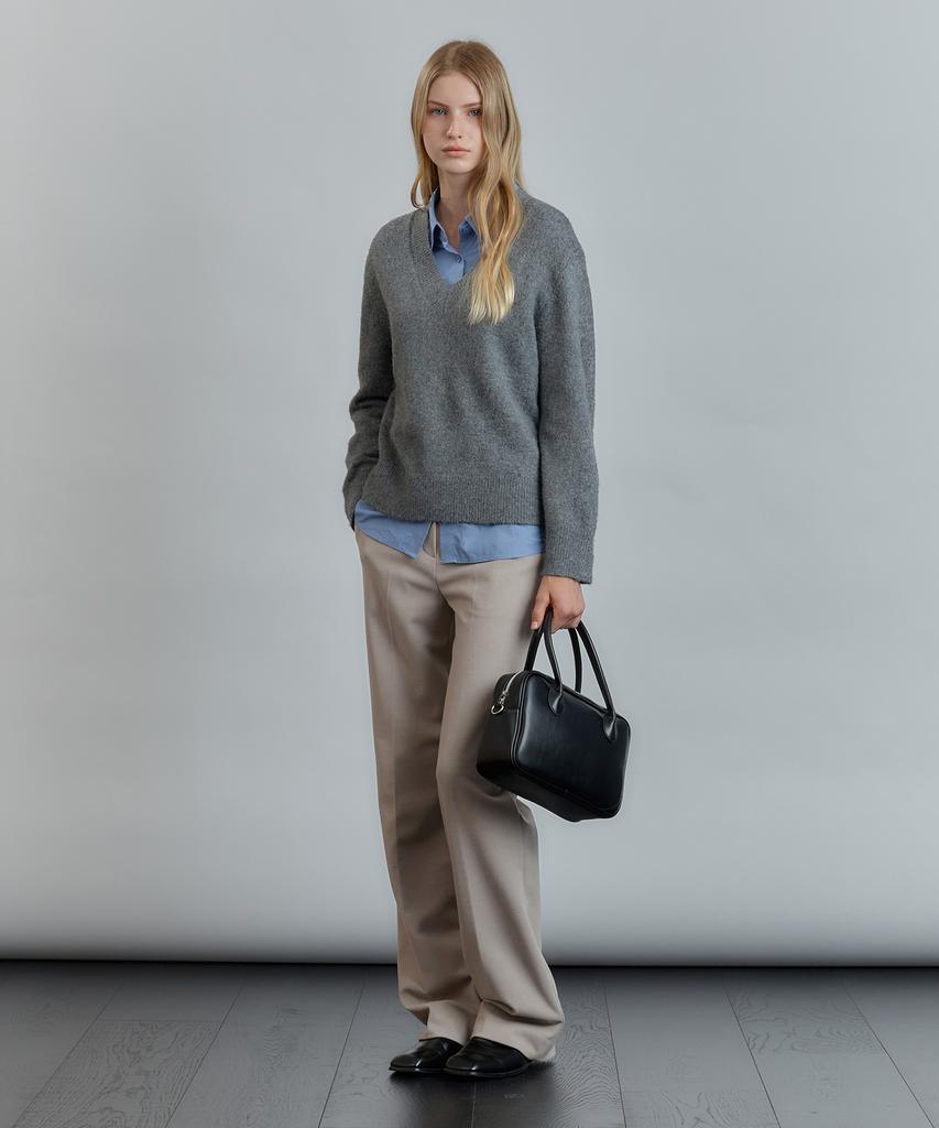 MIND BRIDGE WOMEN [W][Warm] Wide Wool-Like Pants - 2 Colors