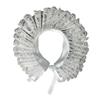Women Victorian Elizabethan Ruffled Neck Collar Lace Fake Collar Choker Vintage Webbing Neck Ruff Cosplay Costume